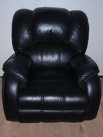 Fauteuil  Leder, Huis en Inrichting, Ophalen, Zo goed als nieuw, 75 tot 100 cm, Leer