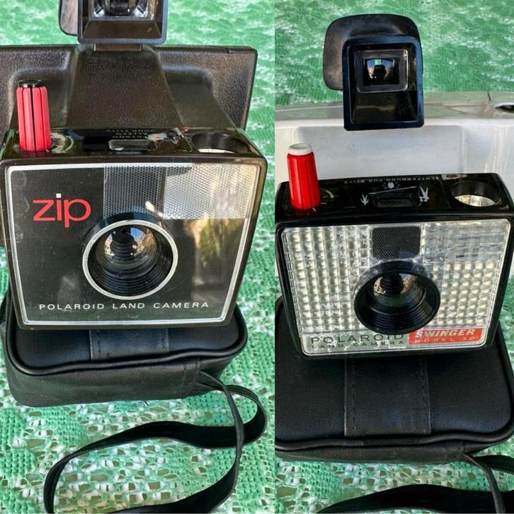 2X vintage Polaroid Camera ZIP & SWINGER, Verzamelen, Fotografica en Filmapparatuur, Fototoestel, 1960 tot 1980, Ophalen of Verzenden