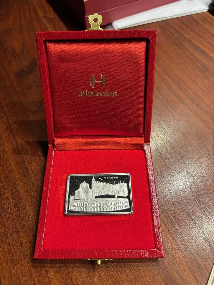 50 grams Zilveren plaquette VW Diesel Transporter 1981, Postzegels en Munten, Edelmetalen en Baren, Zilver, Verzenden