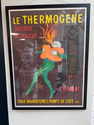 Vintage Le Thermogene Reclame Poster beschikbaar voor biedingen
