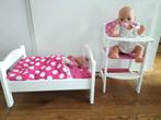 poppenbed en poppenstoel, Kinderen en Baby's, Speelgoed | Poppen, Ophalen, Zo goed als nieuw, Babypop