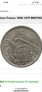 5 Pesetas 1957 - Spanje, Postzegels en Munten, Munten | Europa | Niet-Euromunten, Ophalen of Verzenden, Overige landen, Losse munt