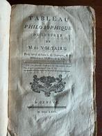 Voltaire - Tableau Philosophique (1771), Antiek en Kunst, Ophalen of Verzenden