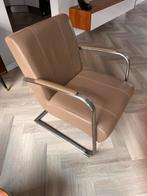 2 Leren Stoelen met Armleuningen, 75 tot 100 cm, Ophalen of Verzenden, Zo goed als nieuw, Modern