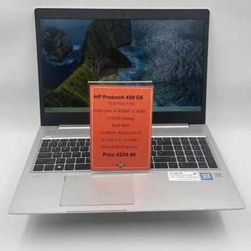 HP Probook 450 G6 i5-8th 8GB 512GB Win11 | Nette Staat beschikbaar voor biedingen