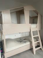 Mooie Houten Hut Stapelbed te Koop!, Kinderen en Baby's, Kinderkamer | Stapelbedden en Hoogslapers, Ophalen, Gebruikt, Stapelbed