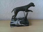 Massief bronzen beeld jachthond / Tjikkie Kreuger, Ophalen of Verzenden