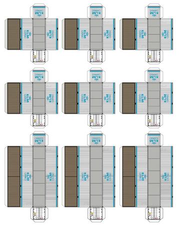 Bouwplaten voor KLM containers, schaal N beschikbaar voor biedingen