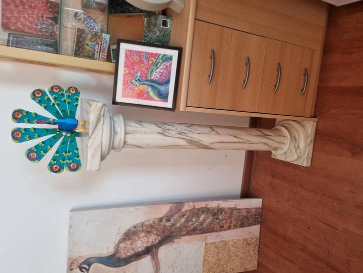 Marmeren sokkel, Antiek en Kunst, Kunst | Overige Kunst, Ophalen