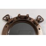 Patrijspoort spiegel 38 cm - reproductie patrijspoort WW2, Ophalen, Minder dan 50 cm, HorecaBeelden, Rond