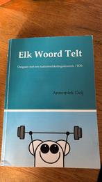 Annemiek Deij - Elk woord telt, Ophalen of Verzenden, Zo goed als nieuw, Annemiek Deij