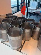 18 Metalen Afvalemmers / Prullenbakken, Huis en Inrichting, Woonaccessoires | Prullenbakken, Ophalen, Gebruikt, Minder dan 10 liter