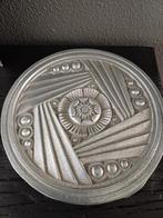 Oud Aluminium Plateau Art Deco Stijl, Antiek en Kunst, Ophalen of Verzenden