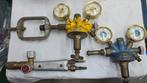Gas en zuurstof meters + handgreep van Hornung, Doe-het-zelf en Verbouw, Gereedschap | Lasapparaten, Ophalen of Verzenden, Gebruikt