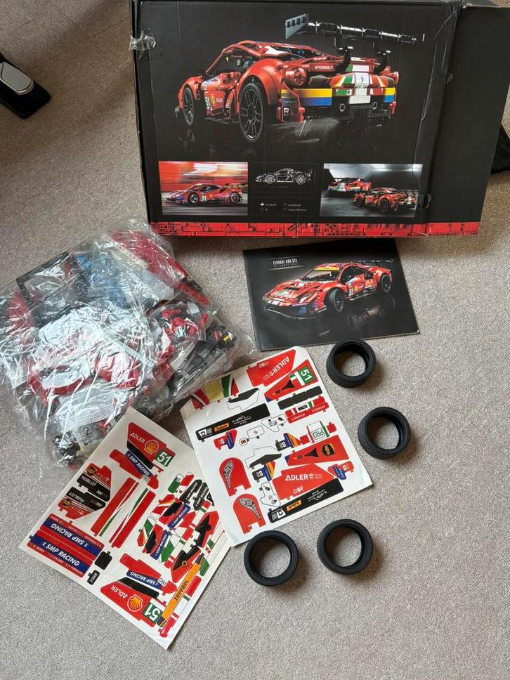 ️ LEGO Technic Ferrari 488 GTE “AF Corse #51” – Compleet!, Kinderen en Baby's, Speelgoed | Duplo en Lego, Zo goed als nieuw, Ophalen of Verzenden