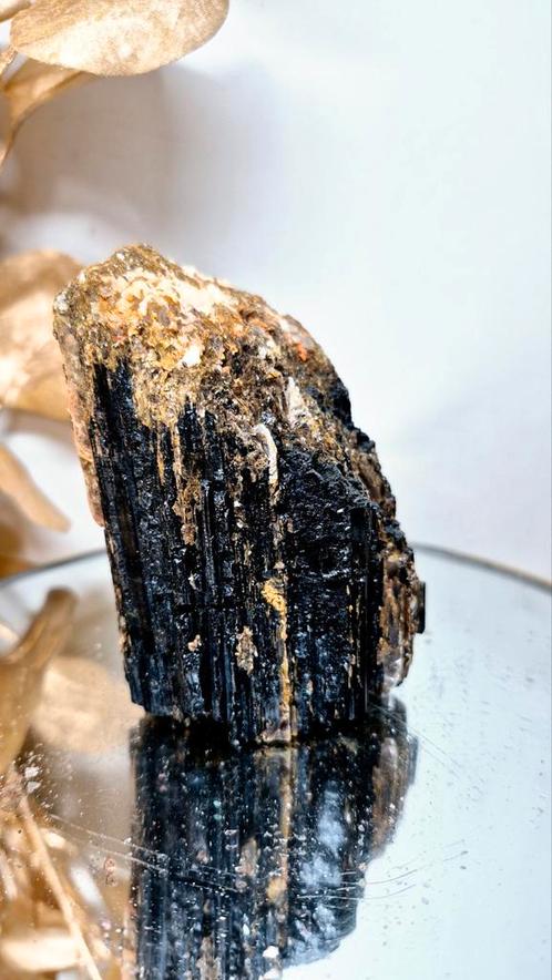 Zwarte Toermalijn met Mica, Verzamelen, Mineralen en Fossielen, Mineraal, Verzenden