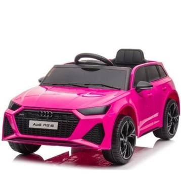  AUDI RS6 - ROZE/BLAUW/ZWART  ELEKTRISCHE KINDER ACCU AUTO   beschikbaar voor biedingen