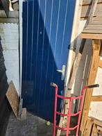Hardhouten deur met kozijn., Ophalen, Gebruikt, 80 tot 100 cm, 215 cm of meer