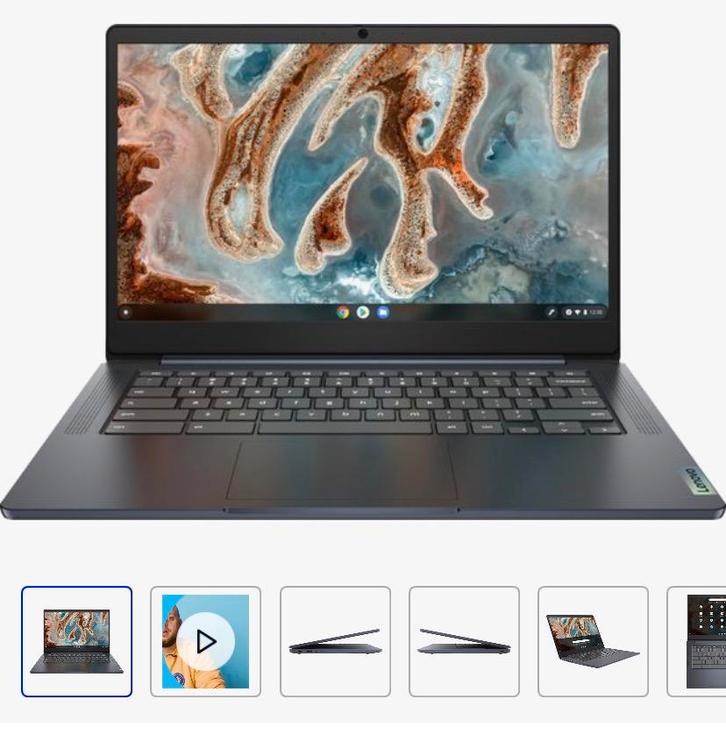 Lenovo IdeaPad 3 Chromebook 14M836 82KN000JMH, Computers en Software, Chromebooks, Zo goed als nieuw, 4 GB of minder, 64 GB, Touchscreen