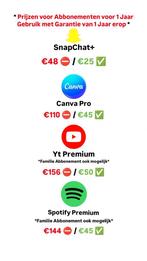 Spotify, chatgpt en meer GOEDKOOP, Tickets en Kaartjes