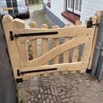 Eikenhouten tuinpoort, looppoort, tuinhekje, toegangspoort, Ophalen, Met poort, Nieuw, Tuinhek