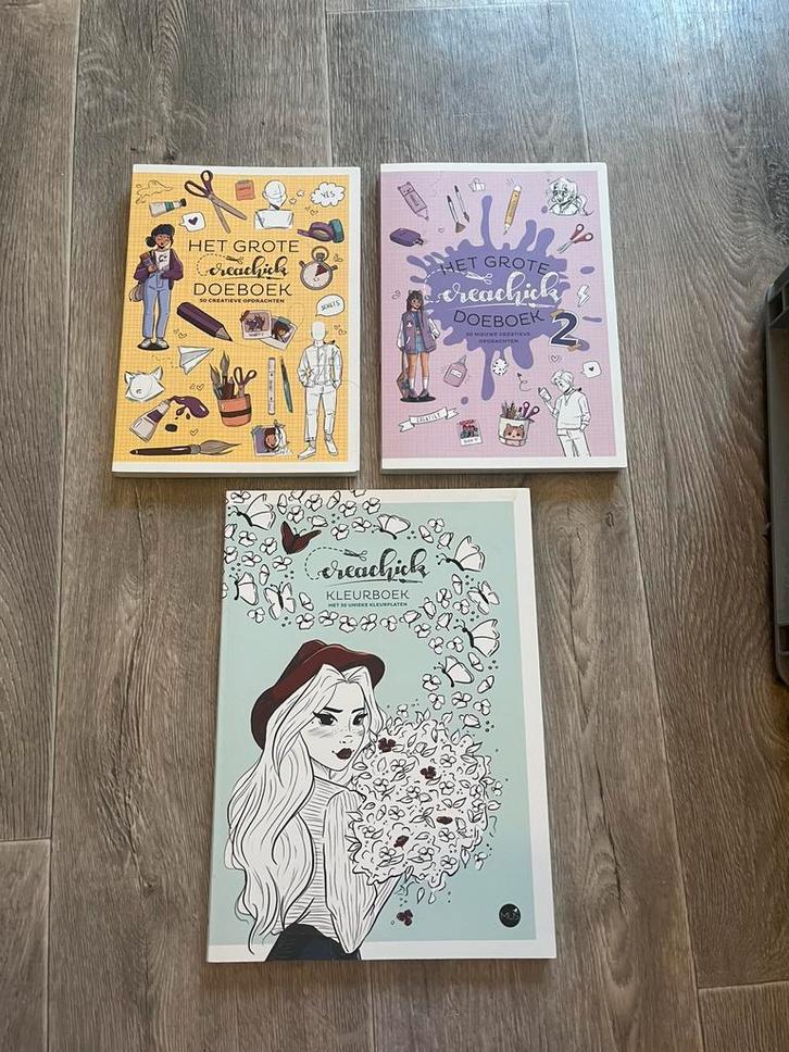 Creachick knusel/kleurboeken, Hobby en Vrije tijd, Tekenen, Overige typen, Ophalen of Verzenden