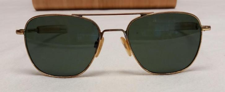 Randolph 23K gouden zonnebril, Sieraden, Tassen en Uiterlijk, Zonnebrillen en Brillen | Heren, Gebruikt, Zonnebril, Overige merken