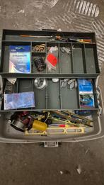 Viskoffer met diverse visspullen, Watersport en Boten, Ophalen of Verzenden, Gebruikt, Complete set