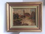 Dorpsgezicht - Victor Gilsoul 1867-1939, Antiek en Kunst, Ophalen of Verzenden