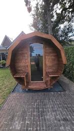 Barrelsauna met Harvia Kachel 3M x 2,2M, Sport en Fitness, Sauna, Ophalen of Verzenden, Zo goed als nieuw, Fins of Traditioneel