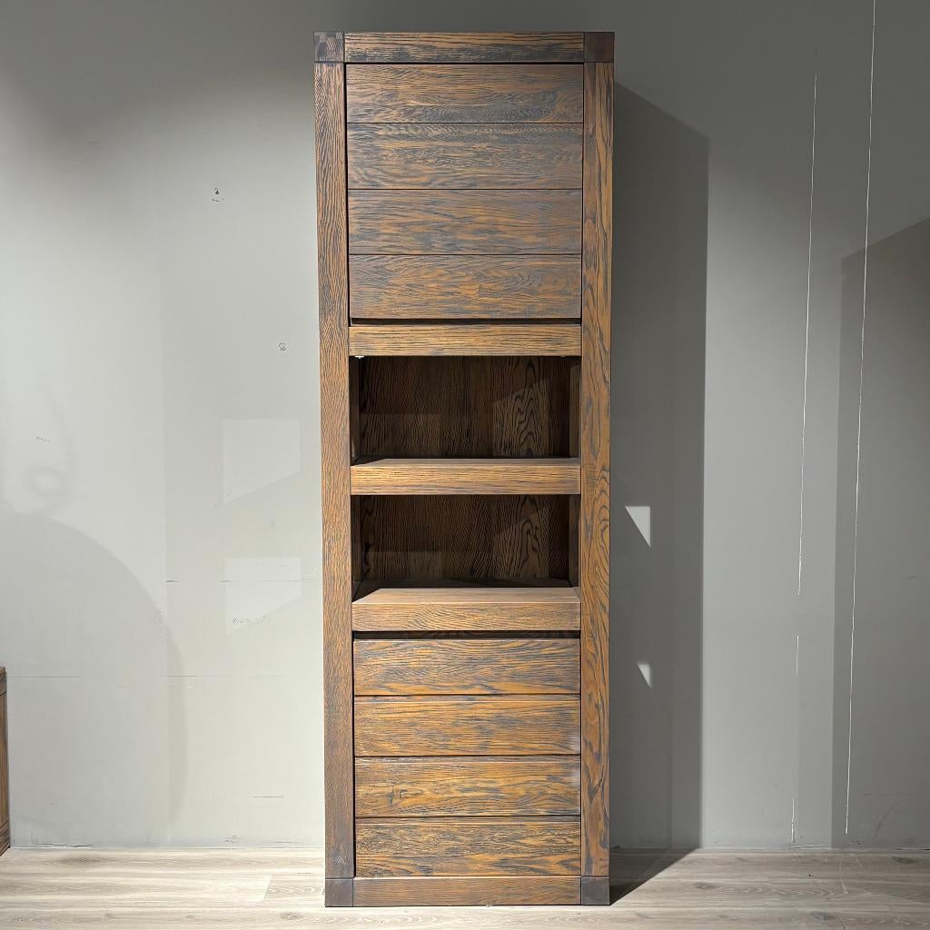 Boekenkast Cauly Oosterbaan Living, Met deur(en), 200 cm of meer, Eikenhout, Nieuw
