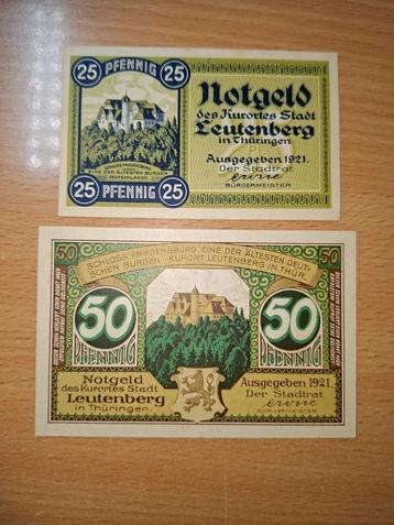 Duits Notgeld Leutenberg Noodgeld  beschikbaar voor biedingen