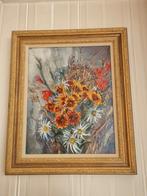 Bloemenstilleven Gesingeerd Filarski 1945 - Olieverf op doek, Antiek en Kunst, Ophalen of Verzenden