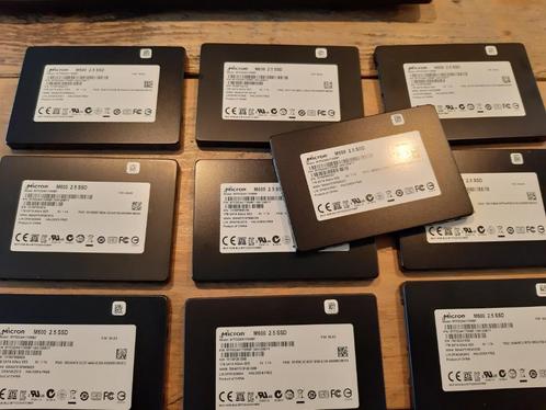 Partij 10x 1tb ssd Micron, Computers en Software, Harde schijven, Gebruikt, Laptop, Intern, SSD, SATA, Verzenden