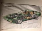 Porsche 914 vlag decoratie werkplaats wanddecoratie nieuw, Ophalen of Verzenden, Nieuw, Auto's