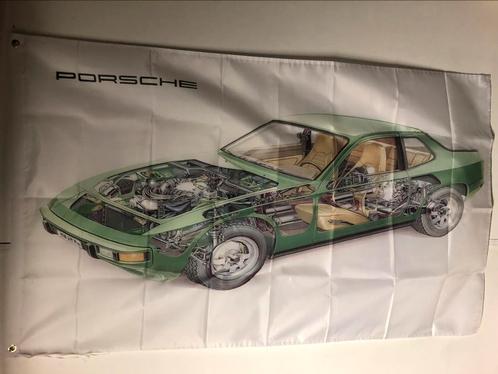 Porsche 914 vlag decoratie werkplaats wanddecoratie nieuw, Verzamelen, Automerken, Motoren en Formule 1, Nieuw, Auto's, Ophalen of Verzenden