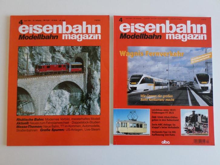 2x Eisenbahn Magazin (Duitse Tijdschriften), Hobby en Vrije tijd, Modeltreinen | H0, Zo goed als nieuw, Boek, Tijdschrift of Catalogus