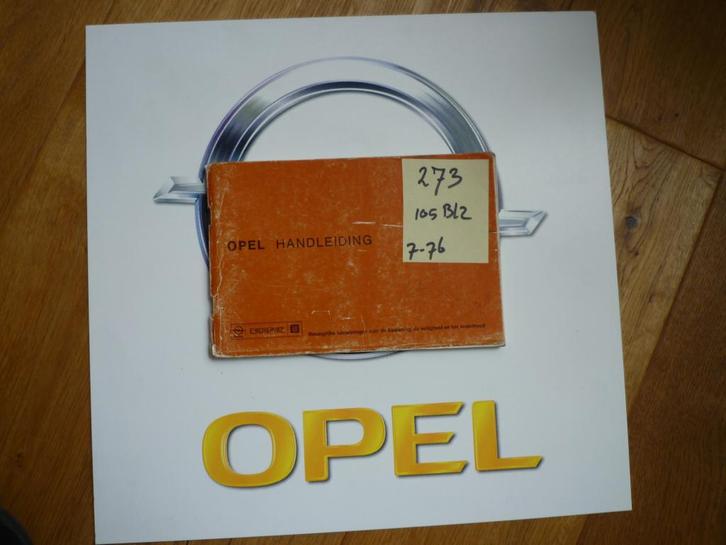 Opel Kadett-C;Ascona-B;Manta-B; Rekord-D handleiding nr 273, Auto diversen, Handleidingen en Instructieboekjes, Ophalen of Verzenden