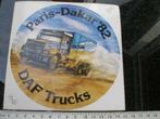 sticker daf trucks paris dakar 1982 parijs 5x, Verzenden, Zo goed als nieuw, Auto of Motor