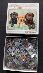 Legpuzzel labrador puppies 1000 stukjes, Ophalen of Verzenden, 500 t/m 1500 stukjes, Nieuw