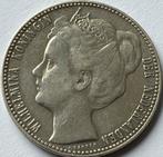 Schaarse gulden 1905, Postzegels en Munten, Munten | Nederland, Zilver, Koningin Wilhelmina, 1 gulden, Ophalen of Verzenden