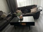 Salontafel zwart met glas REGISSOR IKEA, Huis en Inrichting, Gebruikt, Glas, Minder dan 50 cm, Rechthoekig