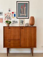 OMF Mid Century Highboard, 100 tot 150 cm, Mid century modern, Teakhout, Ophalen of Verzenden