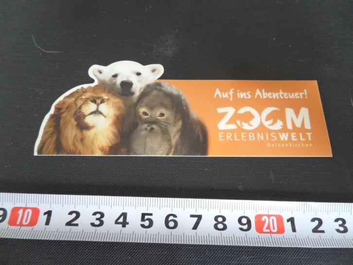 sticker Arf ins Abenteuer ! ZOOM erlebniswelt Gelsenkirchen, Verzamelen, Stickers, Zo goed als nieuw, Bedrijf of Vereniging, Ophalen