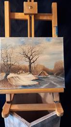 Klein winterlandschap, Antiek en Kunst, Kunst | Schilderijen | Klassiek, Ophalen of Verzenden