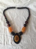 Bakeliet hals ketting vintage bakeliet ketting, Sieraden, Tassen en Uiterlijk, Antieke sieraden, Ophalen of Verzenden, Overige materialen