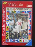 Ravensburger puzzel - The Ship's Cat - 500 st., Ophalen of Verzenden, 500 t/m 1500 stukjes, Zo goed als nieuw, Legpuzzel