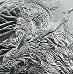 (9194) South Korea TOP  ZI:SIN DRAGON 2024 1 Clay ONE OUNCE, Ophalen of Verzenden, Losse munt, Zilver