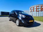 Kia Picanto 1.2 Cvvt 5-DRS 2012 Zwart airco nieuwe apk, Auto's, Voorwielaandrijving, Stof, 4 cilinders, 400 kg
