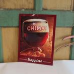 Reclame bord toonbank display Chimay Trappiste origineel, Ophalen of Verzenden, Gebruikt, Reclamebord, Plaat of Schild, Overige merken